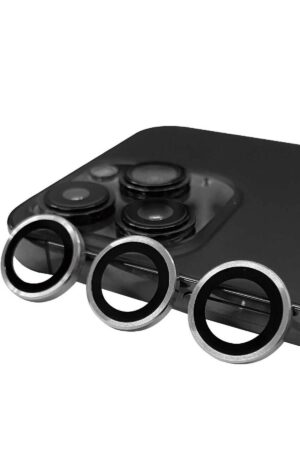 iPhone 13 Pro Max Raze Metal Kamera Lens - Gümüş-(5796)