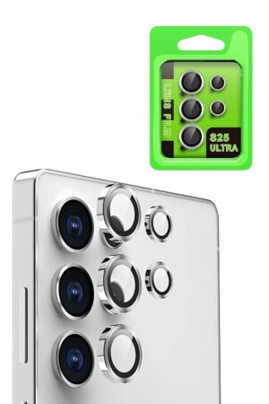 Samsung Galaxy S25 Ultra Raze Metal Kamera Lens - Gümüş-(5796)