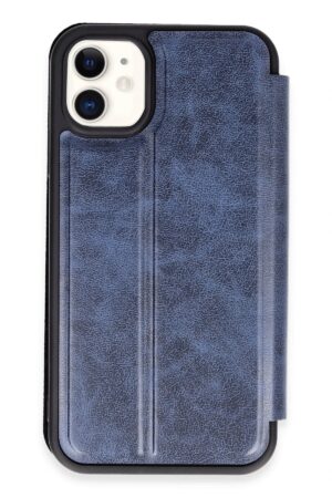 iPhone 11 Kılıf Flip Cover - Lacivert-(5796)
