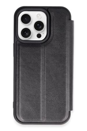 iPhone 14 Pro Kılıf Flip Cover - Siyah-(5796)