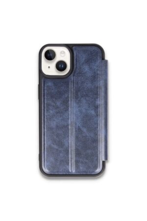 iPhone 15 Kılıf Flip Cover - Lacivert-(5796)