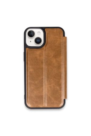 iPhone 15 Kılıf Flip Cover - Taba-(5796)