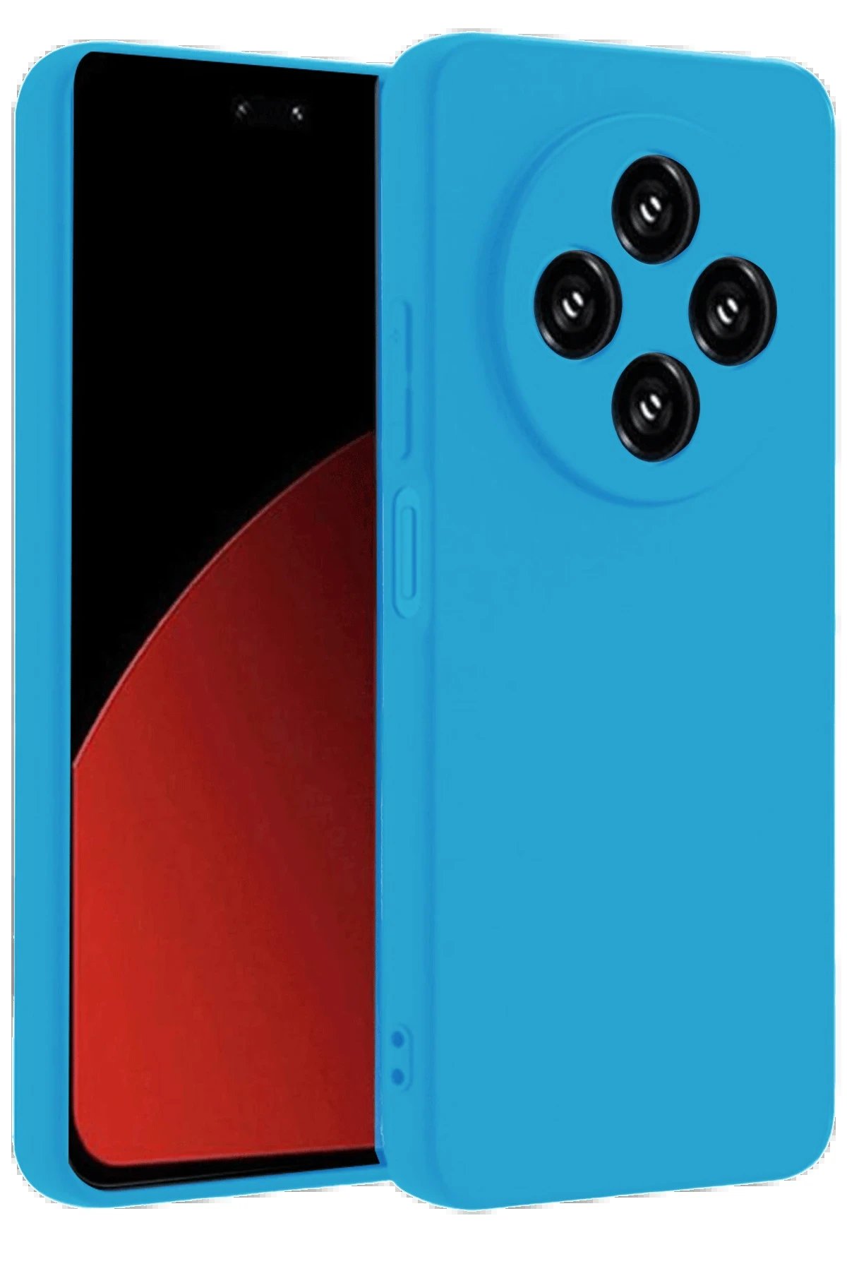 Xiaomi Redmi 14C Kılıf Nano içi Kadife Silikon - Mavi-(5796)