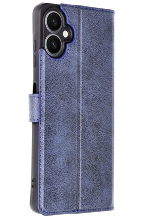 Samsung Galaxy A06 Kılıf Trend S Plus Kapaklı Kılıf - Lacivert-(5796)