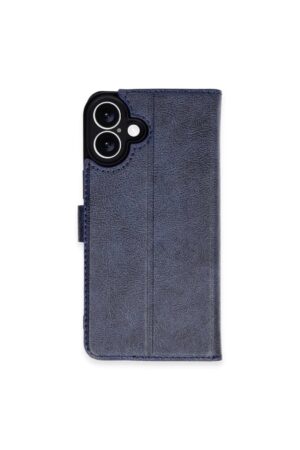 Samsung Galaxy A16 5G Kılıf Trend S Plus Kapaklı Kılıf - Lacivert-(5796)