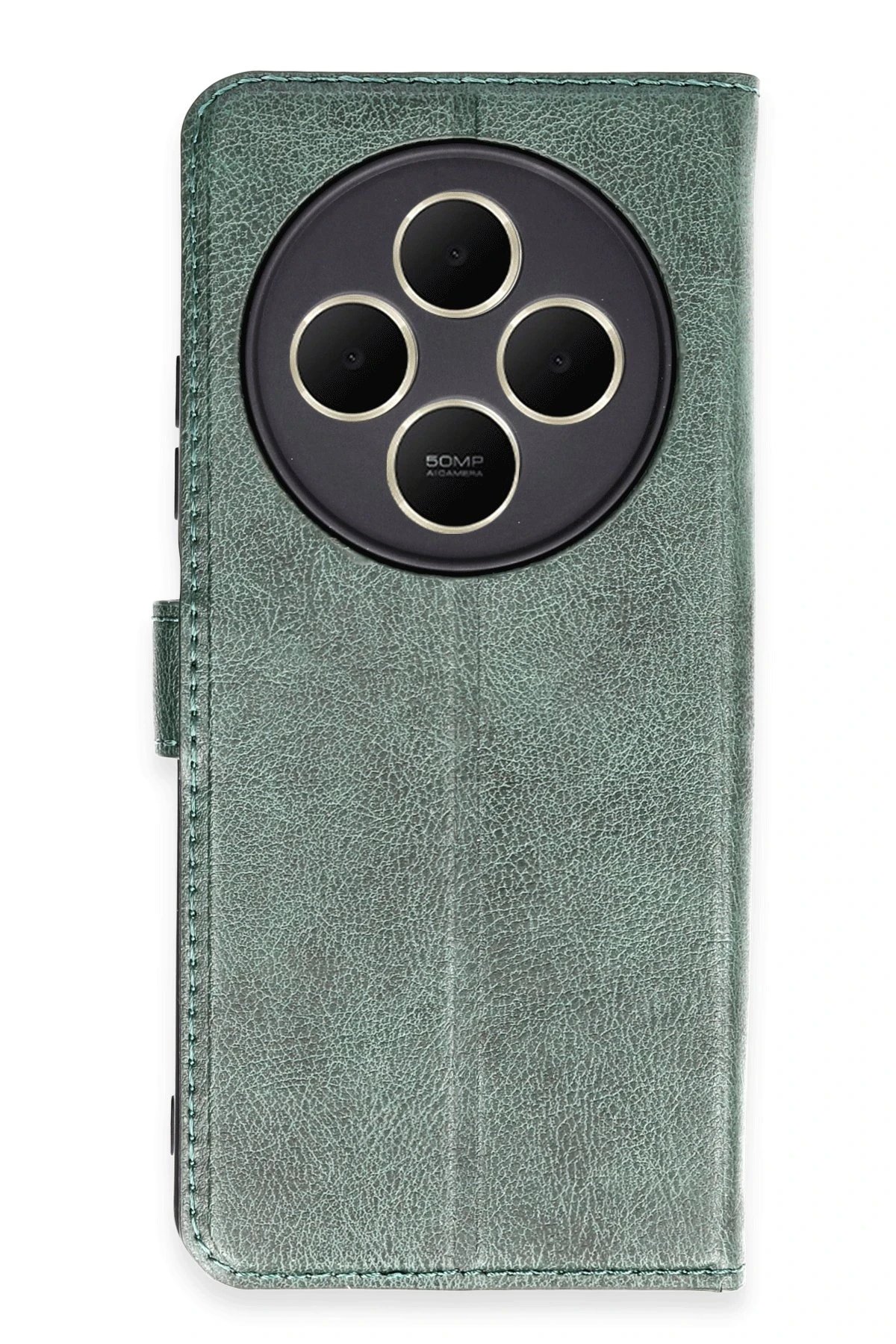 Xiaomi Redmi 14C Kılıf Trend S Plus Kapaklı Kılıf - Yeşil-(5796)