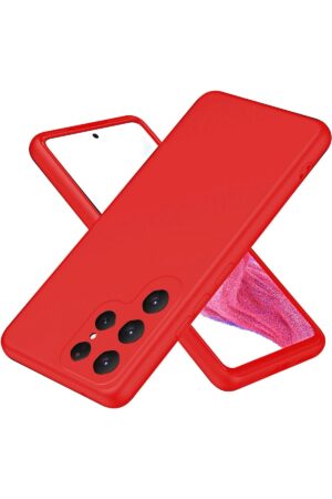 Samsung Galaxy S25 Ultra Kılıf First Silikon - Kırmızı-(5796)