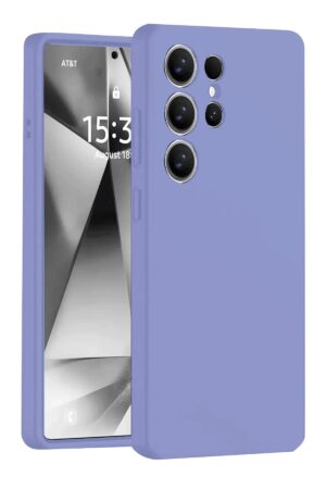 Samsung Galaxy S25 Ultra Kılıf Nano içi Kadife Silikon - Lila-(5796)