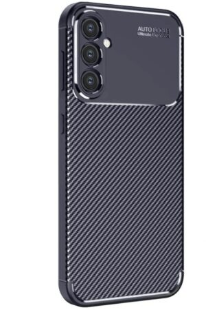 Samsung Galaxy S25 Kılıf Auto Focus Karbon Kapak - Lacivert-(5796)
