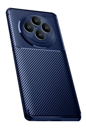 Oppo Reno 11 FS Kılıf Auto Focus Karbon Kapak - Lacivert-(5796)