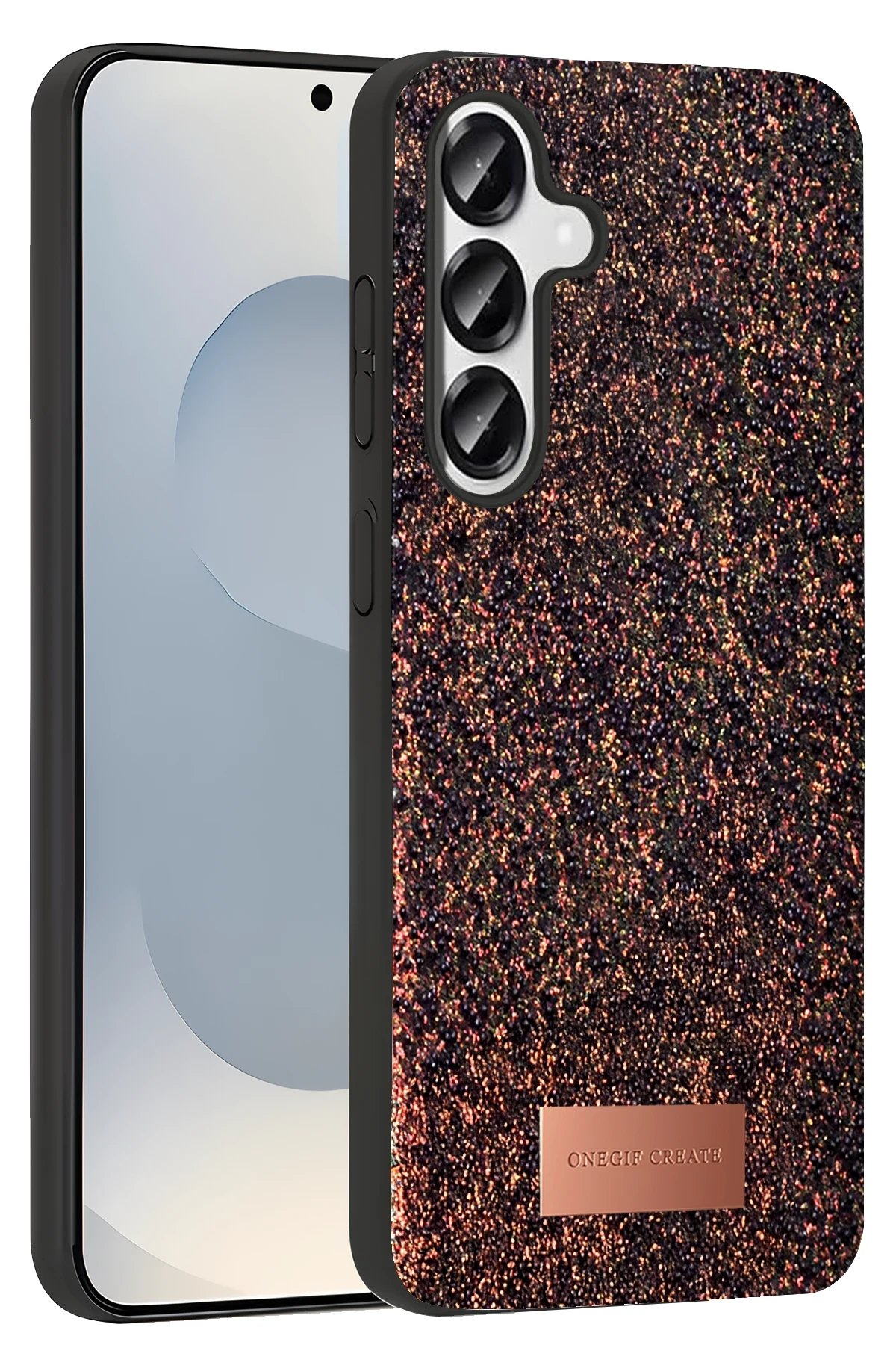 Samsung Galaxy S25 Bright Simli Kapak - Derin Mor-(5796) - Görsel 3