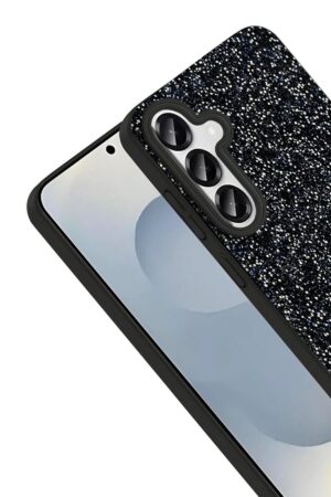 Samsung Galaxy S25 Plus Bright Simli Kapak - Gümüş-(5796)