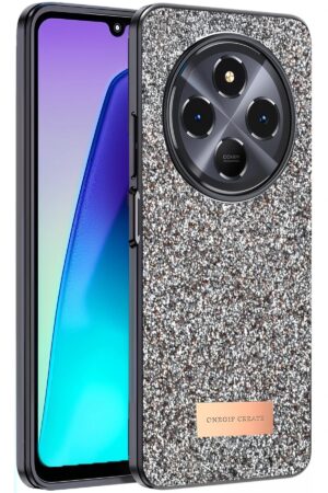 Xiaomi Redmi 14C Bright Simli Kapak - Gold-(5796)