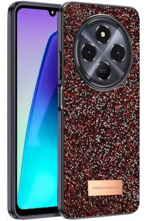 Xiaomi Redmi 14C Bright Simli Kapak - Derin Mor-(5796)