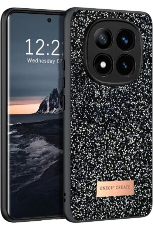 Xiaomi Redmi Note 14 Pro 4G Bright Simli Kapak - Siyah-(5796)