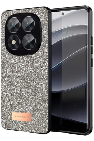 Xiaomi Redmi Note 14 Pro 5G Bright Simli Kapak - Gold-(5796)