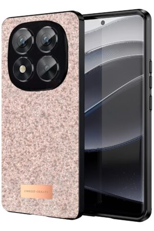 Xiaomi Redmi Note 14 Pro 5G Bright Simli Kapak - Pembe-(5796)