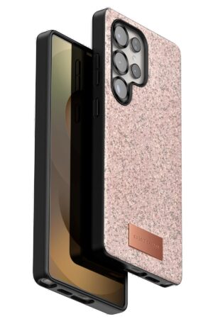 Samsung Galaxy S25 Ultra Bright Simli Kapak - Pembe-(5796)