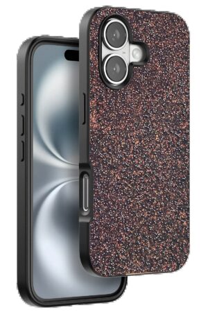 iPhone 16 Plus Bright Simli Kapak - Derin Mor-(5796)