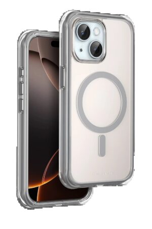 Apple iPhone 15 Hulk Magsafe Kapak - Titan Gri-(5796)