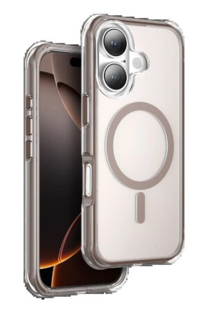 Apple iPhone 16 Hulk Magsafe Kapak - Çöl Titanyum-(5796)