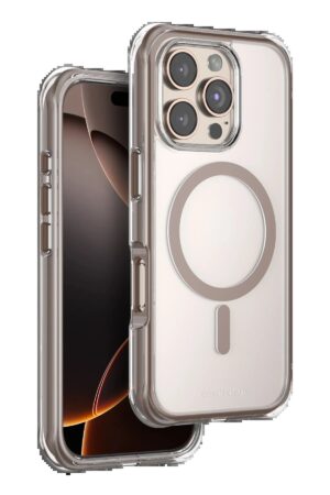 Apple iPhone 16 Pro Hulk Magsafe Kapak - Çöl Titanyum-(5796)