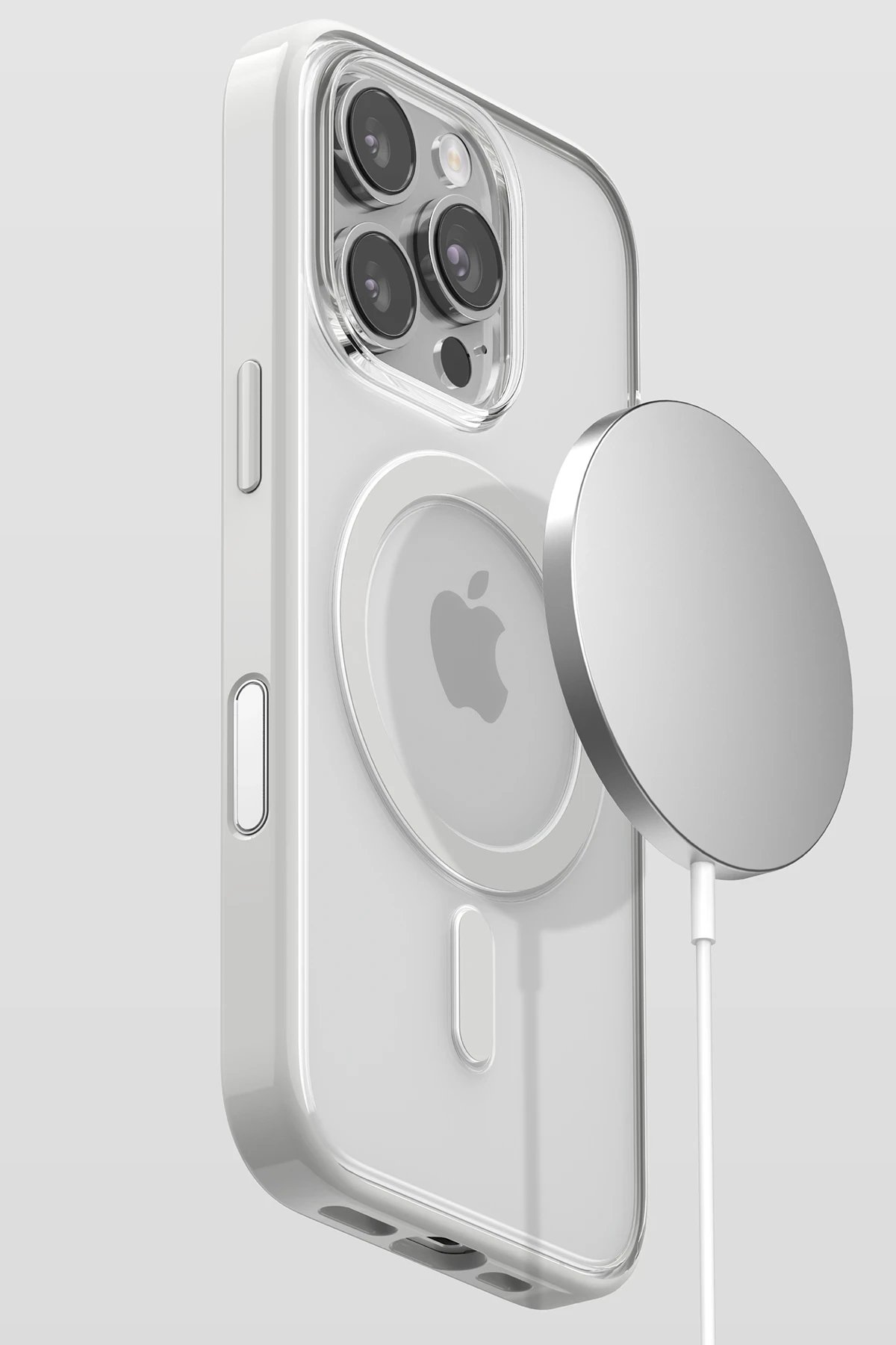 Apple iPhone 15 Pro Max Joly Magsafe Kapak - Beyaz-(5796) - Görsel 5