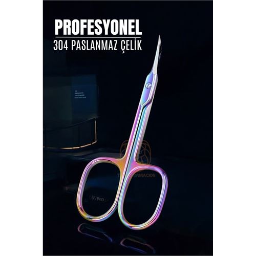 Turk Rainbow Manikür Et Makası 304 Çelik Profesyonel