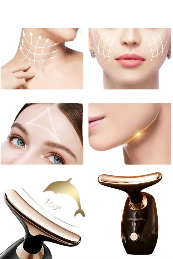Yüz Masaj Aleti Boyun ve Yüz EMS Güzellik Cihazı Cilt Sıkılaştırma Cilt Gençleştirme Cihazı - Görsel 3