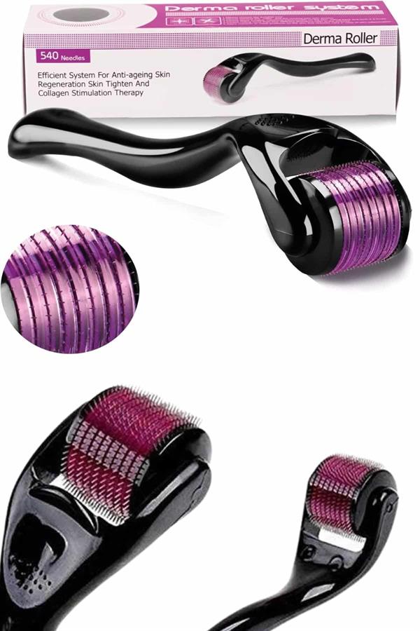 Derma Roller Titanyum Uçlu 540 İğneli 1 Mm Saç Sakal Çıkarma Ve Cilt Bakım Masaj Aleti - Görsel 5