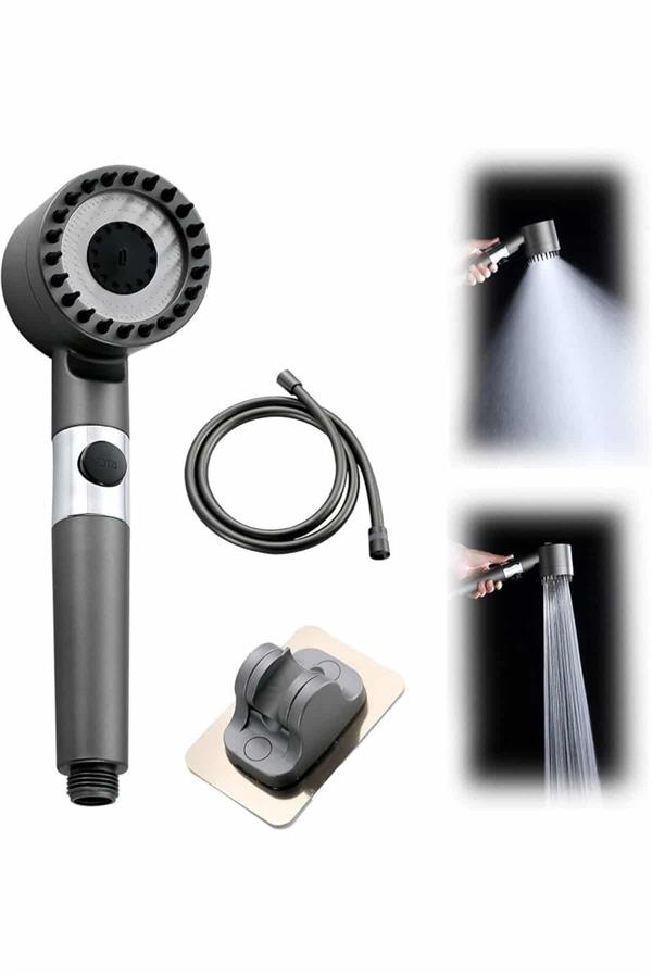 Yeni Nesil Masaj Etkili Duş Başlığı Su Basınçlı Tazyikli Özel - Görsel 3