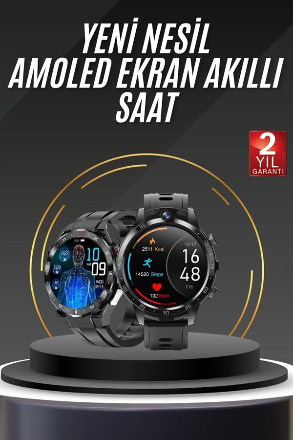 Akıllı Saat Yeni Model Sesli Asistan Bildirim Görme Bluetooth Bağlantılı Müzik Dinleme - Görsel 2