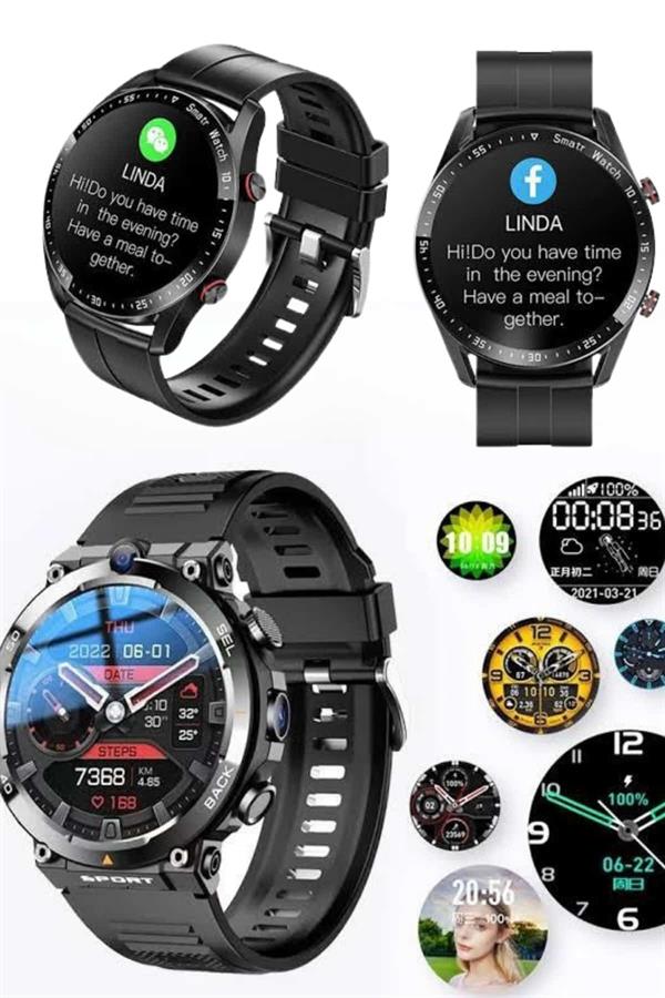 Yeni Nesil Akıllı Saat Arama Cevaplayan Uzun Pil Ömrü Müzik Dinleme - Görsel 5