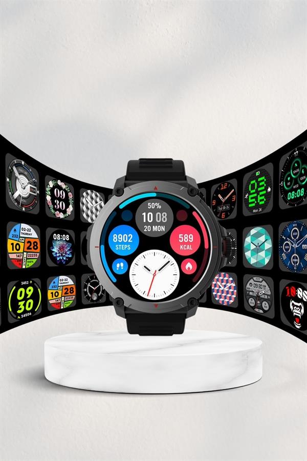 Yeni Model Akıllı Saat GPS Uyumlu Uyku ve Sağlık Takibi Sesli Görüşme - Görsel 3