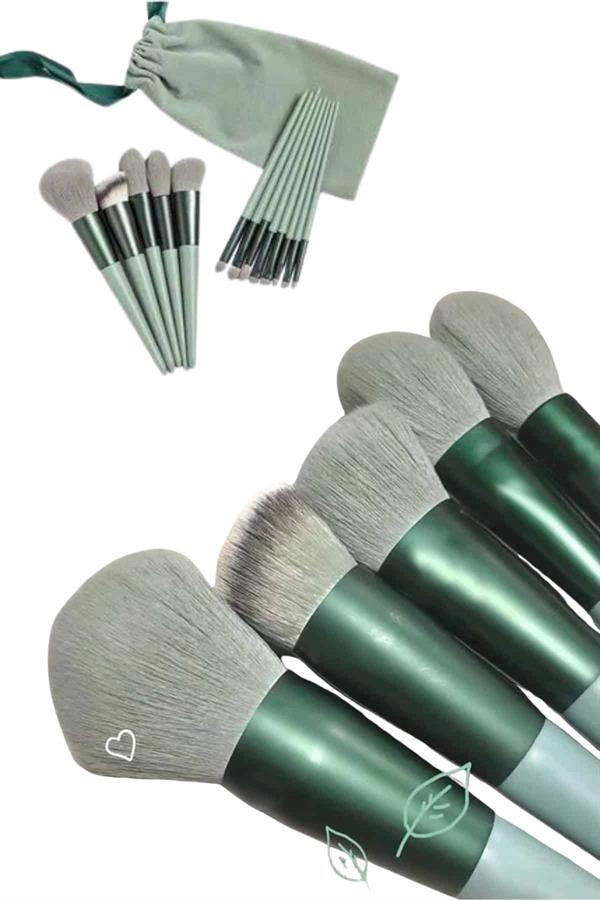 Profesyonel Makyaj Fırça Seti 13 Parça Yumuşak Kıllı Fırça Seti Far Fırçası - Görsel 3