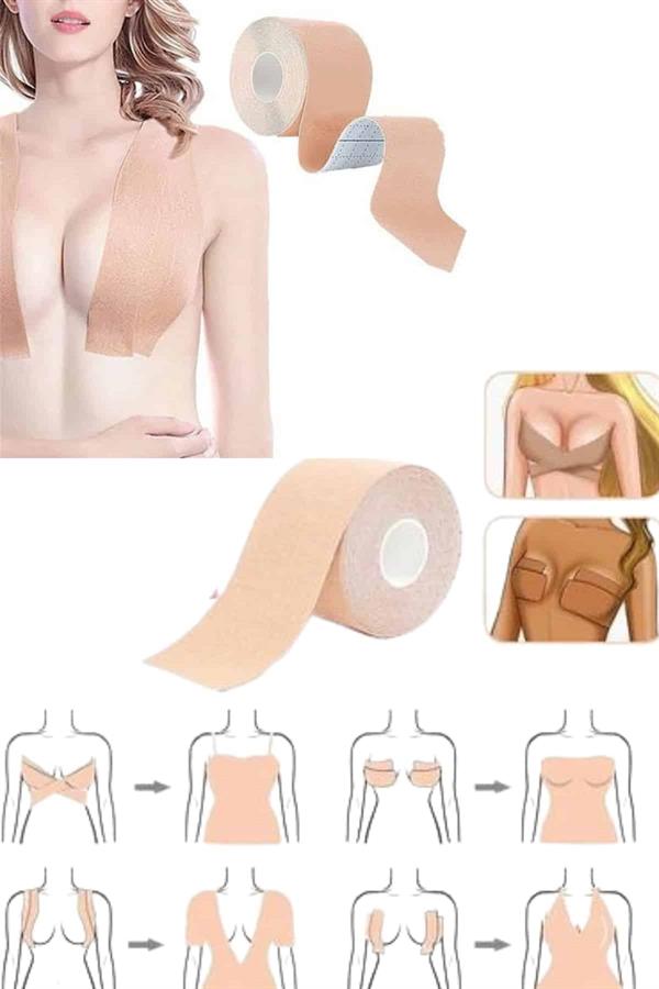 Göğüs Bandı Toparlayıcı ve Şekillendirici Tere ve Suya Dayanıklı Esnek Yapılı Hassas Ciltlere Uygun - Görsel 5
