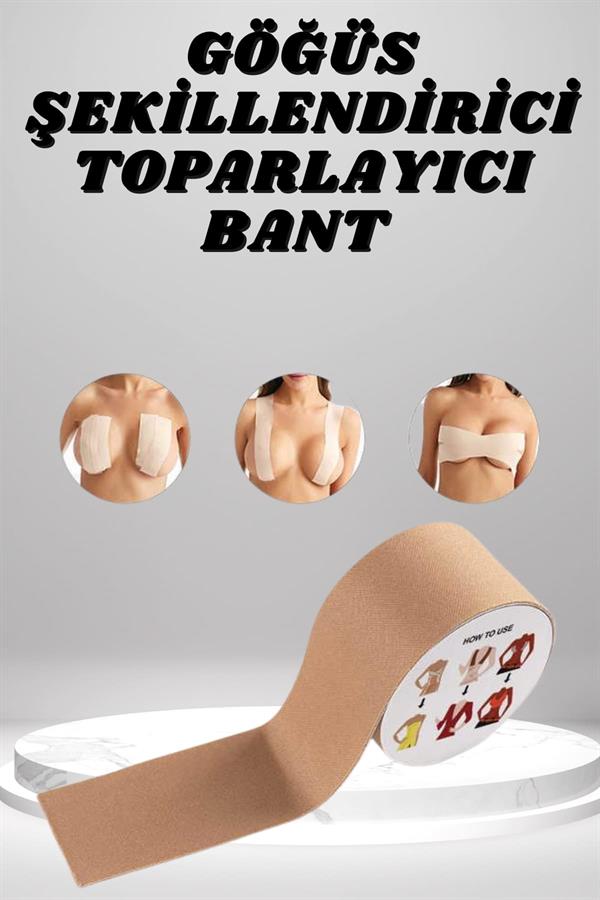 Toparlayıcı ve Şekillendirici Göğüs Bandı Tere ve Suya Dayanıklı Hassas Ciltlere Uygun - Görsel 2