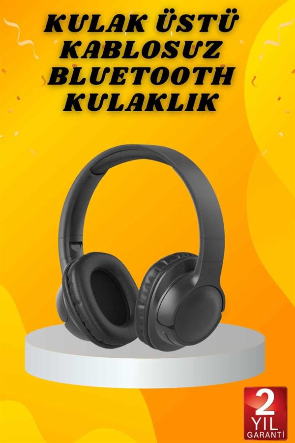 Kulak Üstü Bluetooth Kulaklık Ayarlanabiilir Uzun Pil Ömrü Kablosuz 5.0 Bluetooth - Görsel 2