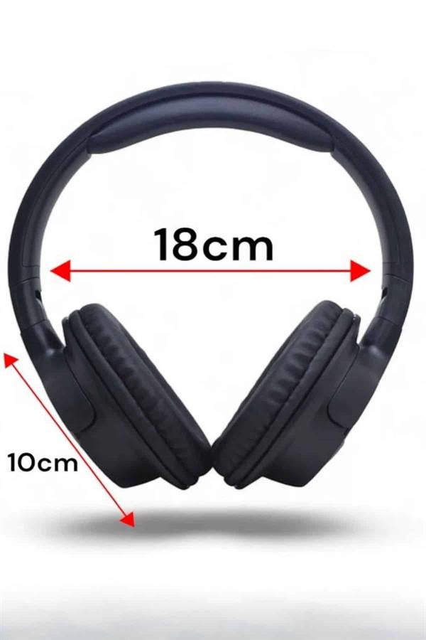 Kulak Üstü Bluetooth Kulaklık Ayarlanabiilir Uzun Pil Ömrü Kablosuz 5.0 Bluetooth - Görsel 5