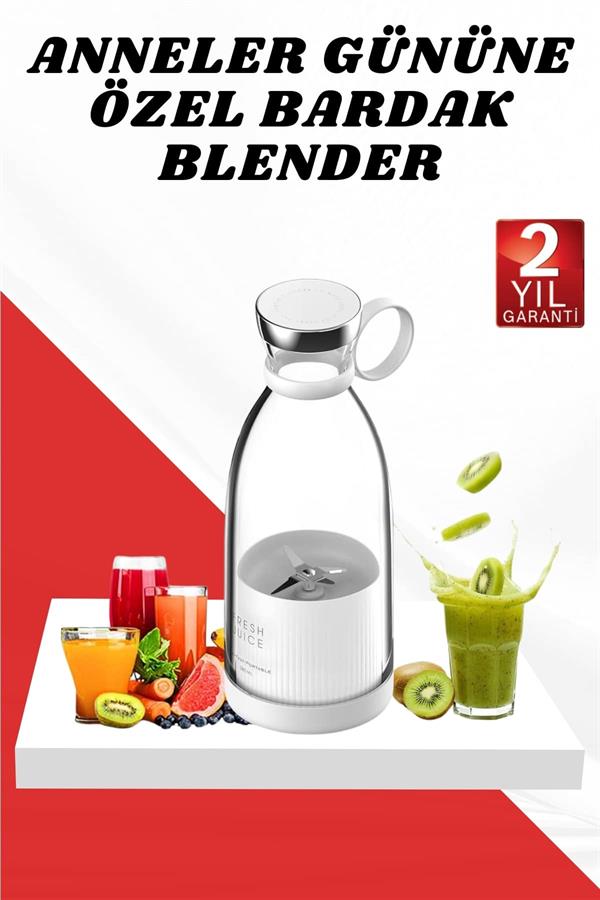 Anneler Gününe Özel Hediye Bardak Blender Paslanmaz Çelik Bıçaklı - Görsel 2