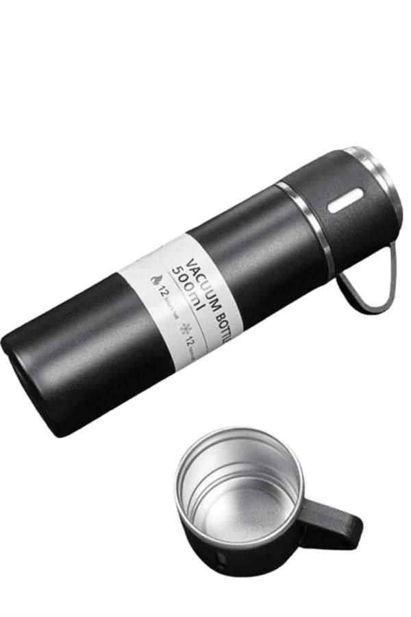 3 Bardaklı Termos Seti Anneler Gününe Özel Hediye Taşınabilir Sızdırmaz Isı Koruyucu - Görsel 5