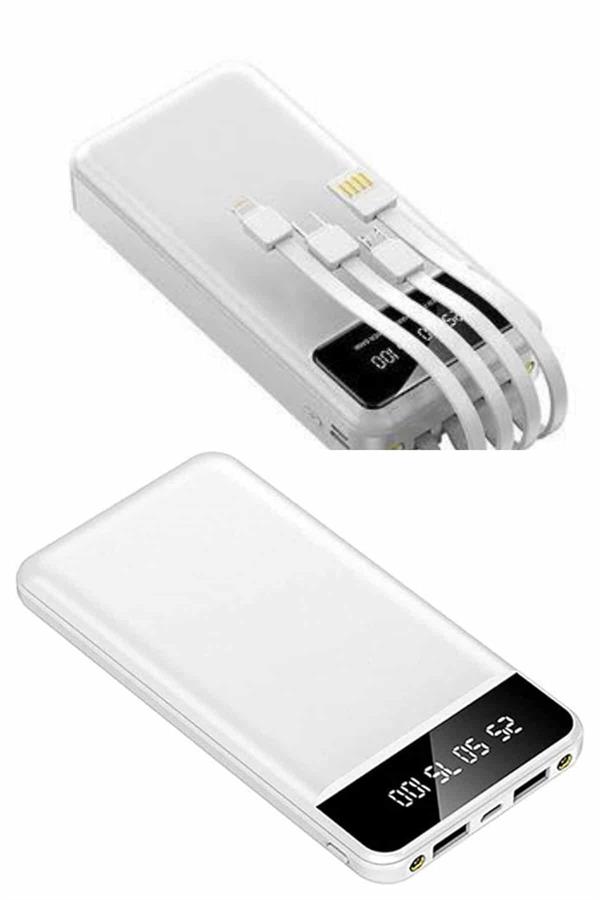 Powerbank Şarj Cihazı 4 Çıkışlı 20.000 MAH Powerbank Kompakt Yüksek Kapasiteli Hızlı Şarj - Görsel 5