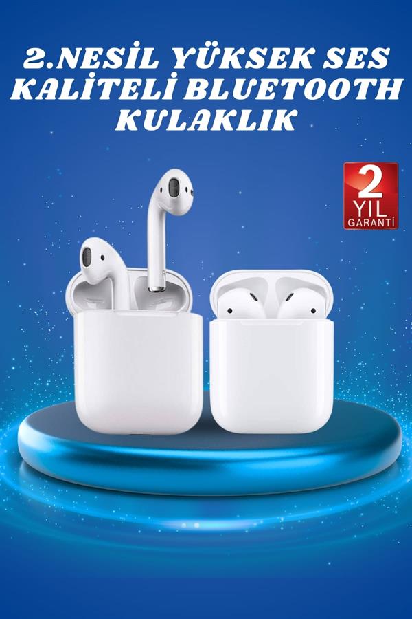2.Nesil Yeni Model TWS Bluetooth Kulaklık Dokunmatik Kontrol Yüksek Ses Kaliteli - Görsel 2