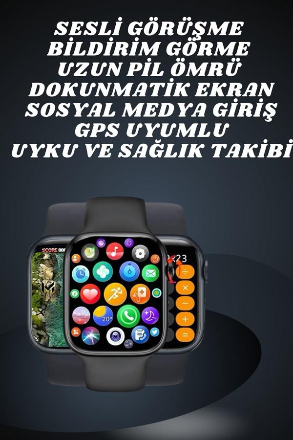 Ekranlı Yeni Nesil Pro Kulaklık ve Akıllı Saat Kampanyası Kulak İçi Mikrofonlu - Görsel 3
