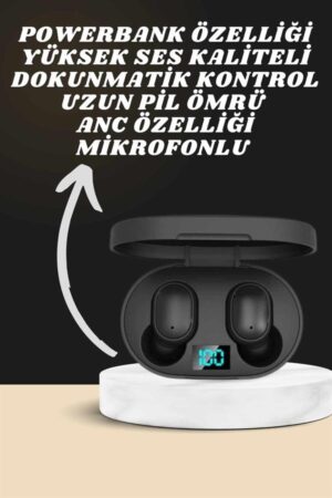 Dijital Göstergeli Kulaklık ve 7 Kordonlu Akıllı Saat Android ve İOS Uyumlu Uyku Takibi Sesli Görüşme