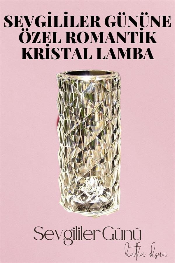 Sevgililer Gününe Özel Romantik Kristal Gece Lambası Sevgiliye Hediye - Görsel 2