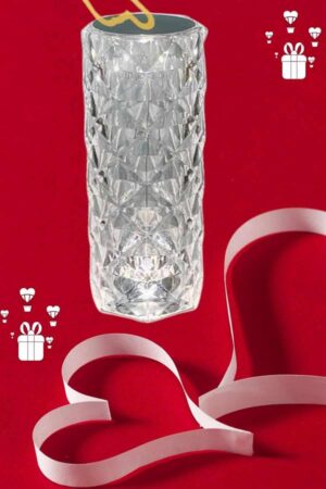 Sevgililer Günü İçin Hediye Kristal Lamba Sevgiliye Hediye USB Şarjlı Gece Lambası