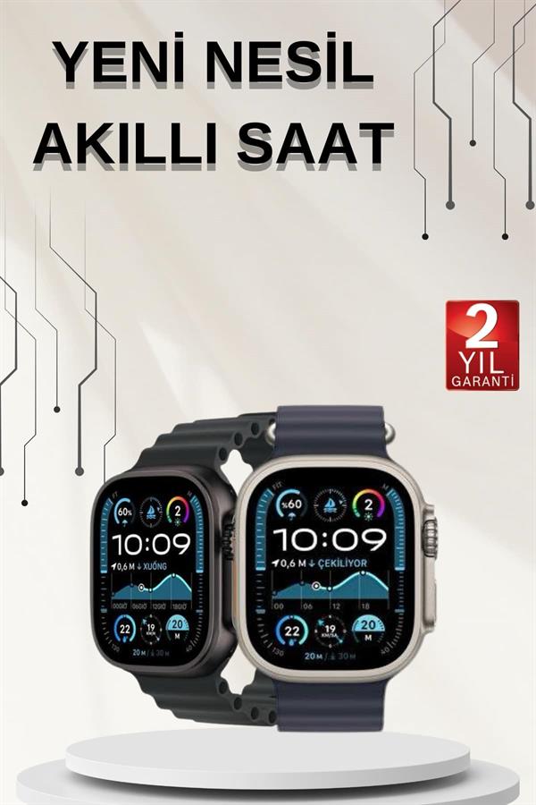 Akıllı Saat Sesli Görüşme Titreşimli GPS Bağlantısı Müzik Dinleme Sosyal Medya Bildirimleri - Görsel 2