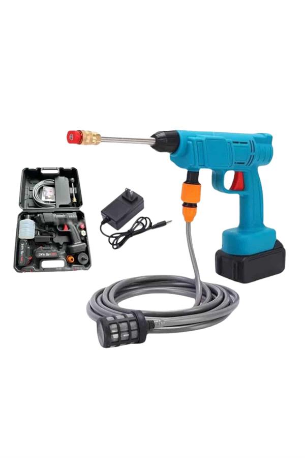 Şarjlı Ve Yüksek Basınçlı Oto Yıkama Makinesi Ve Sulama Tabancası Bahçe Yıkama Makinesi - Görsel 4