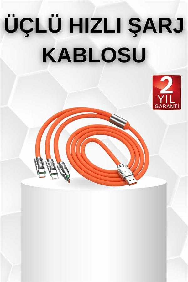 Android ve İOS Uyumlu 180 Derece Type-c Şarj Kablosu - Görsel 2